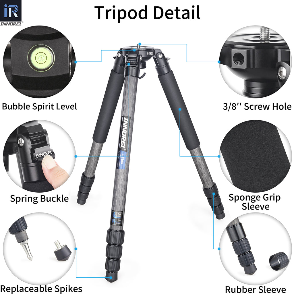 Australia Used Carbon Fiber Camera Tripod INNOREL RT80C+F60