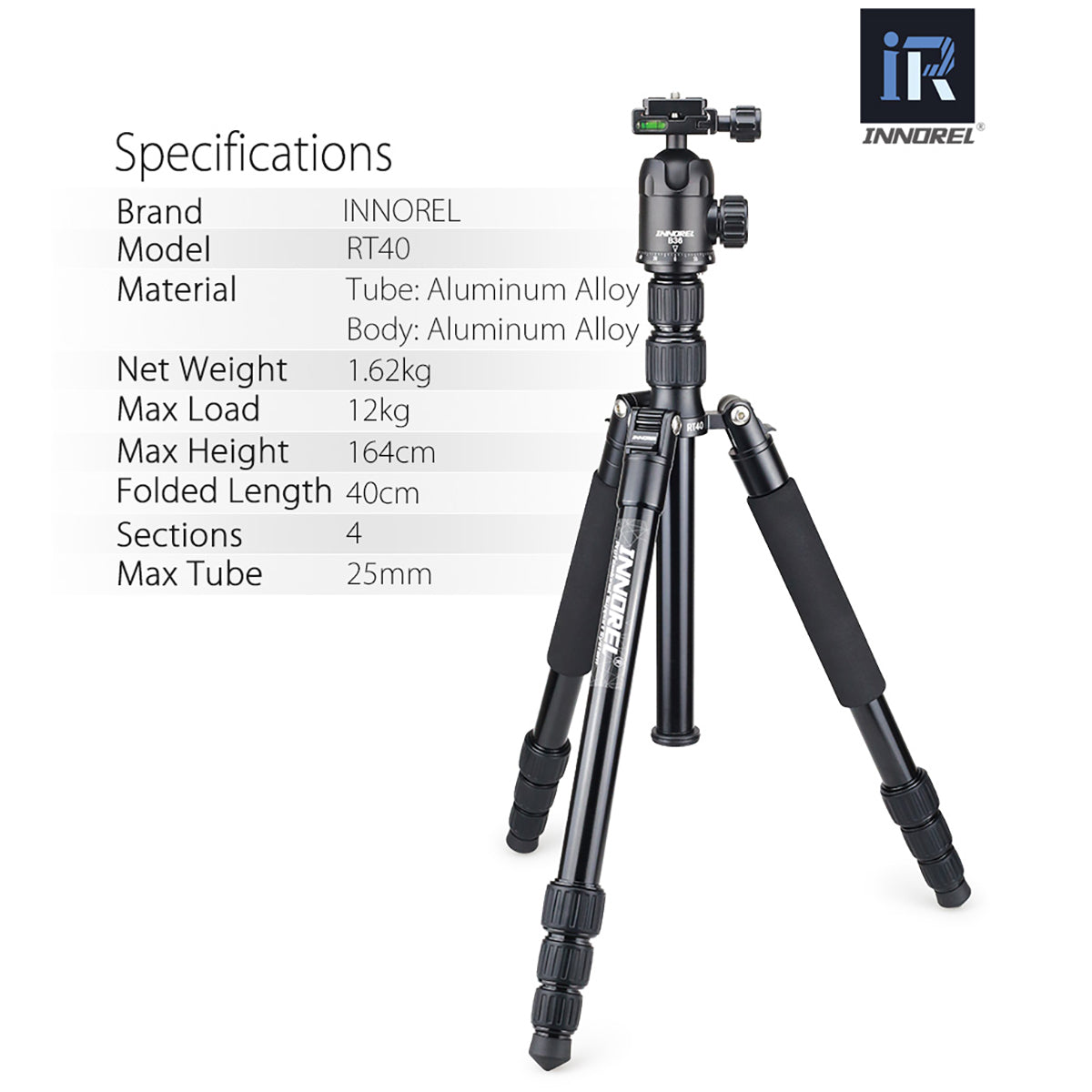 INNOREL RT40+B36 Aluminium Camera Tripod Monopod