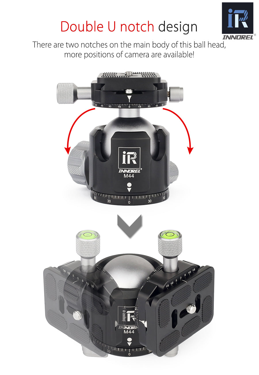 M36/M44/M52 Low Center Gravity Panoramic Ball Head