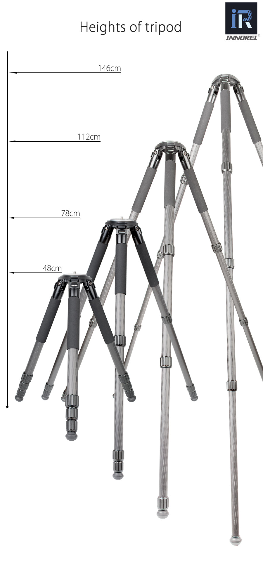 Carbon Fiber Camera Tripod INNOREL LT324C