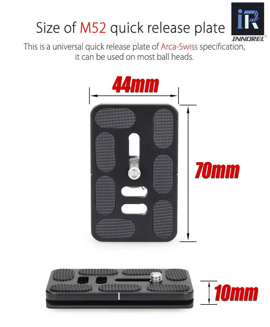 M36/M44/M52 Low Center Gravity Panoramic Ball Head