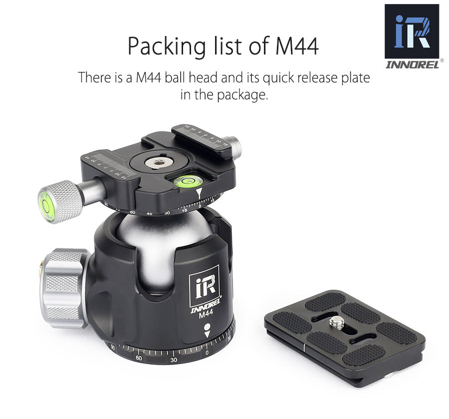 M36/M44/M52 Low Center Gravity Panoramic Ball Head