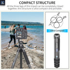 Treppiede per fotocamera in fibra di carbonio usato 40mm Tubo INNOREL KT404C (Solo gli USA hanno disponibilità)