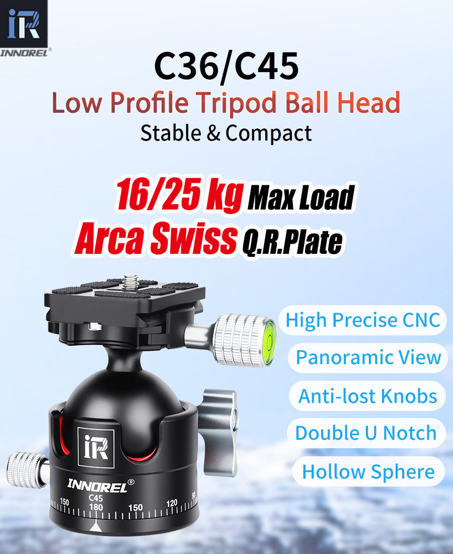 Low Profile Tripod Ball Head INNOREL C36/C45