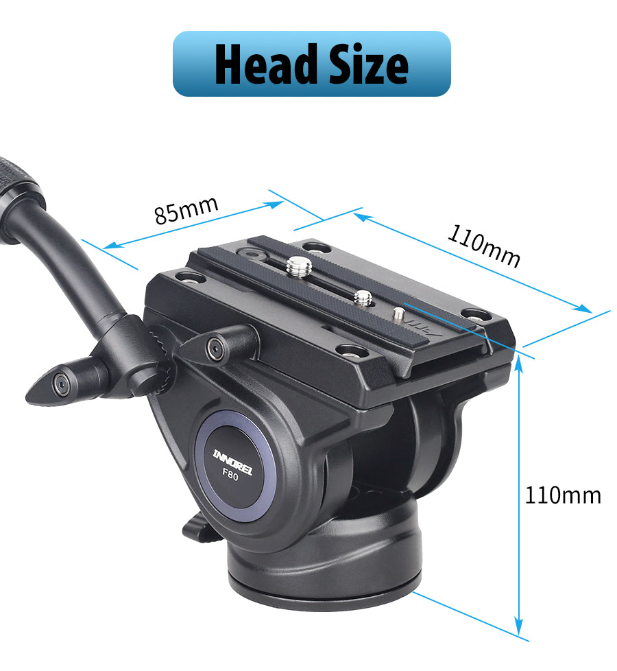 VT80C Professional Carbon Fiber Video Tripod