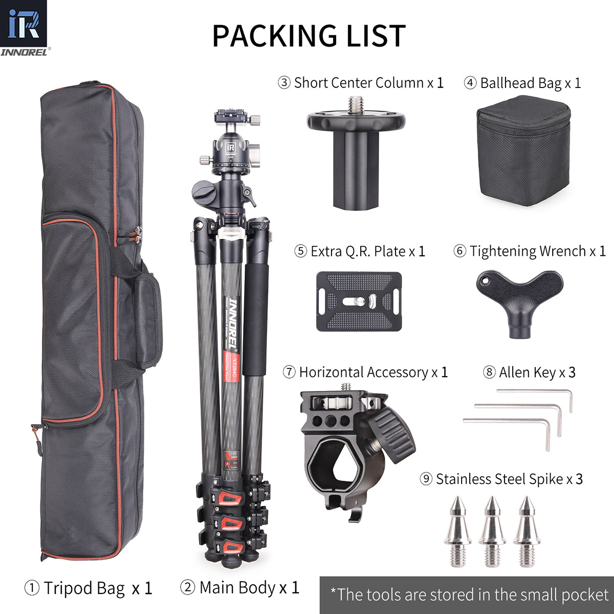 Carbon Fiber Horizontal Tripod INNOREL YT284C