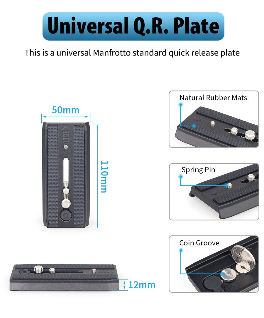 VT80C Professional Carbon Fiber Video Tripod