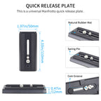 H70 with 110*50mm universal manfrotto quick release plate