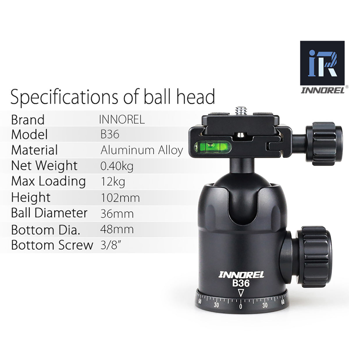 RT40C+B36 Professional Carbon Fiber tripod