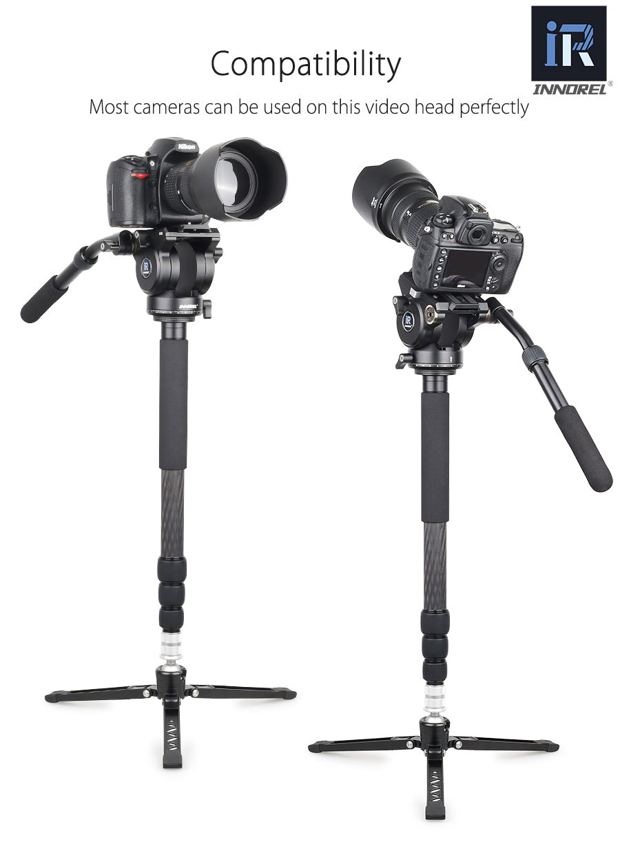 Video Fluid Head Tripod Drag Pan Head INNOREL H90