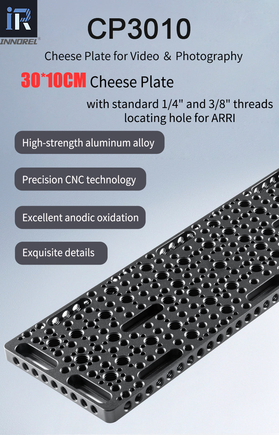 INNOREL CP3010 Multi-Functional Cheese Plate 10*30CM