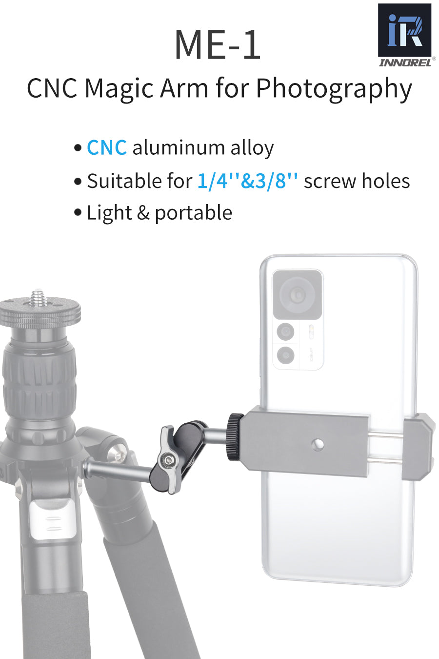 Bras Magique Universel avec Double Rotule INNOREL ME-1