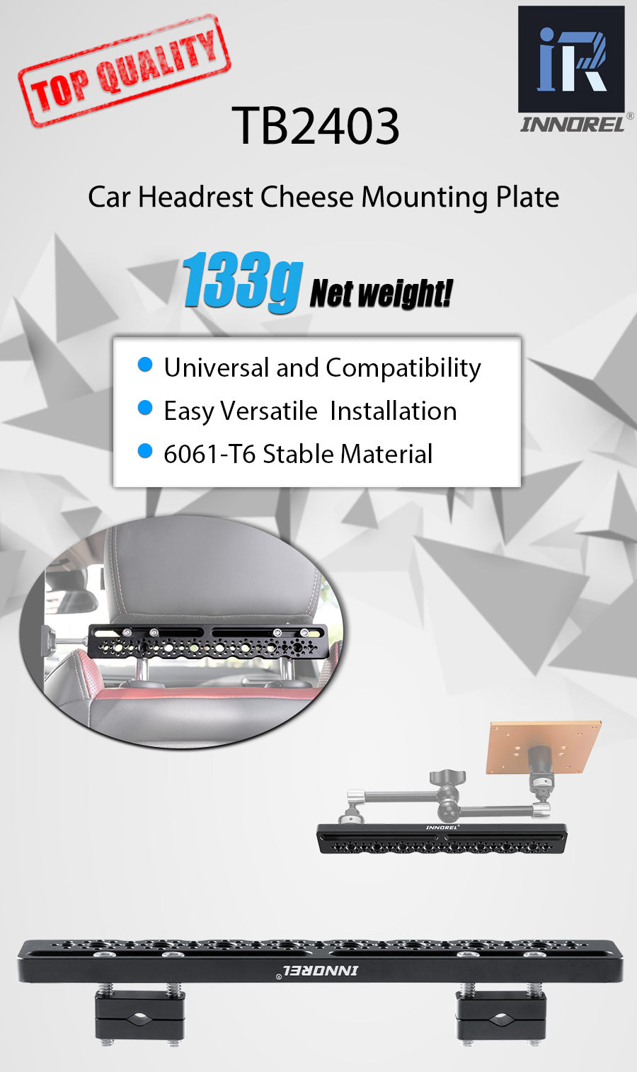 Support d'extension de tir à vis 1/4