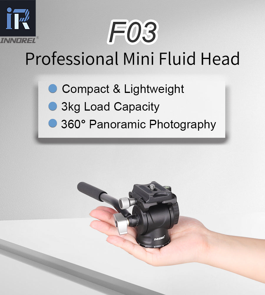 Mini Aluminum Alloy Panorama Fluid Head INNOREL F03