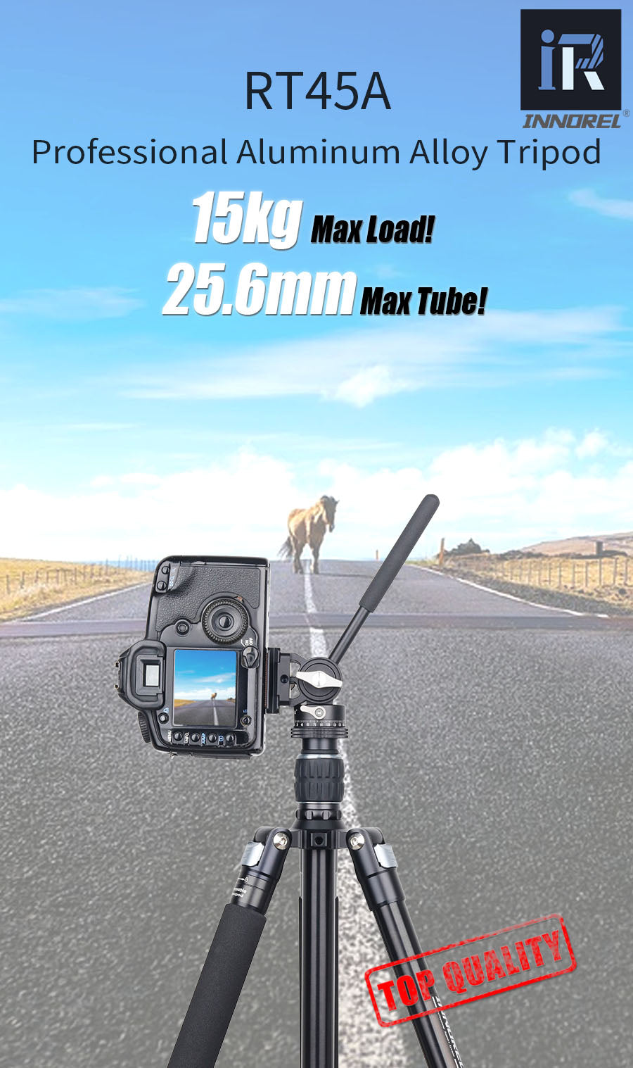 Aluminum Alloy Travel Tripod INNOREL RT45A Series