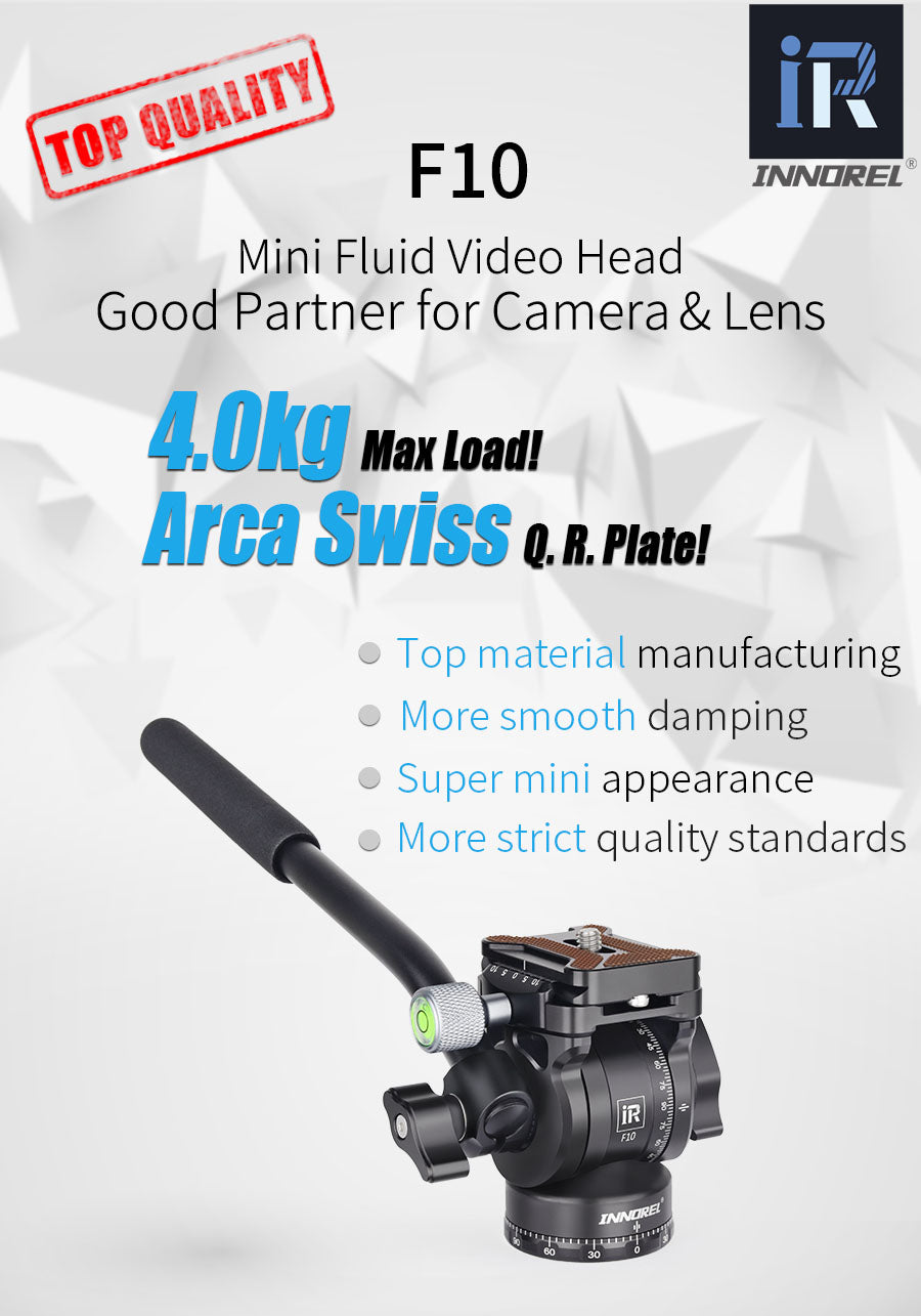 Mini Pan Metal Camera Tripod Fluid Head F10