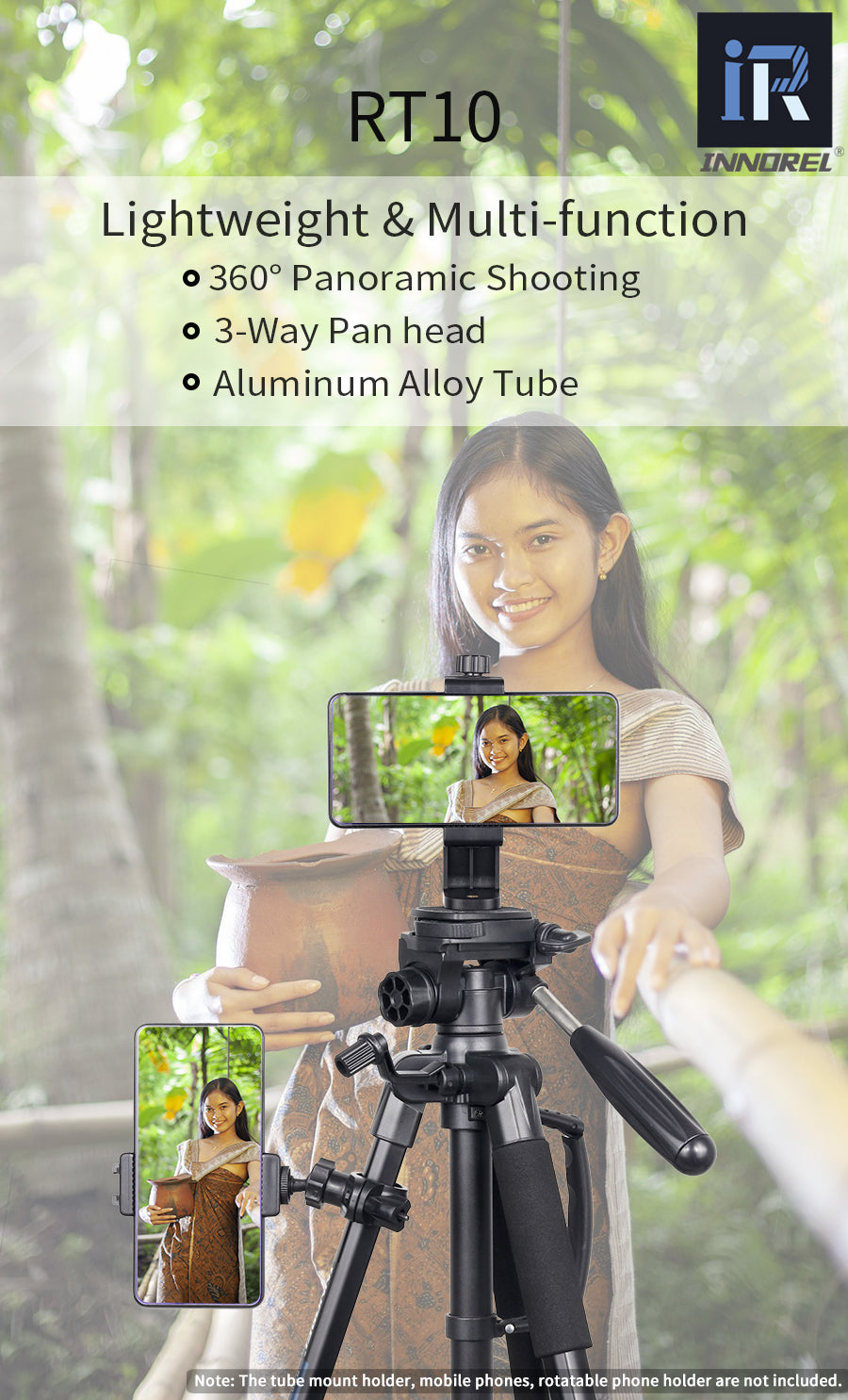 Travel Aluminum Camera Tripod INNOREL RT10