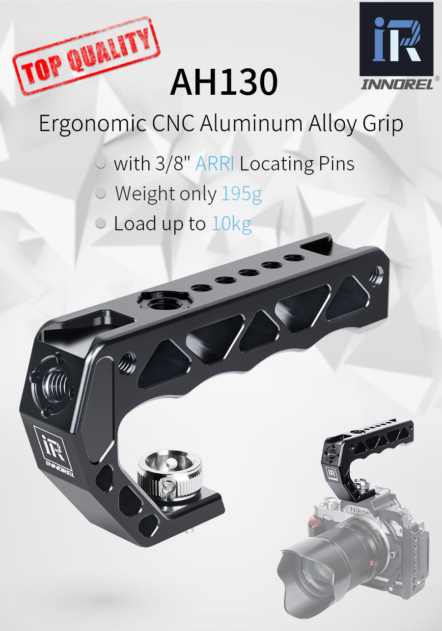 Poignée supérieure INNOREL AH130 avec broches de positionnement ARRI 3/8