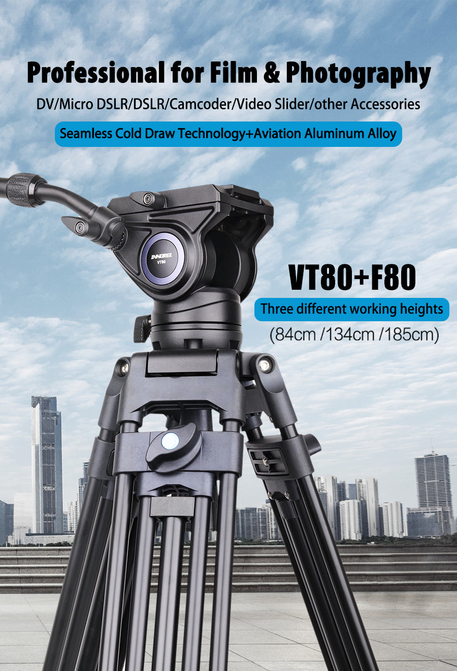 INNOREL VT80 Professional Video Tripod Kit