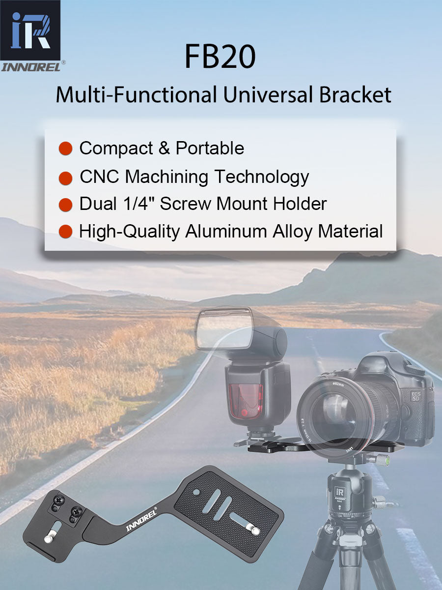 Camera Flashlight Tripod Bracket INNOREL FB20