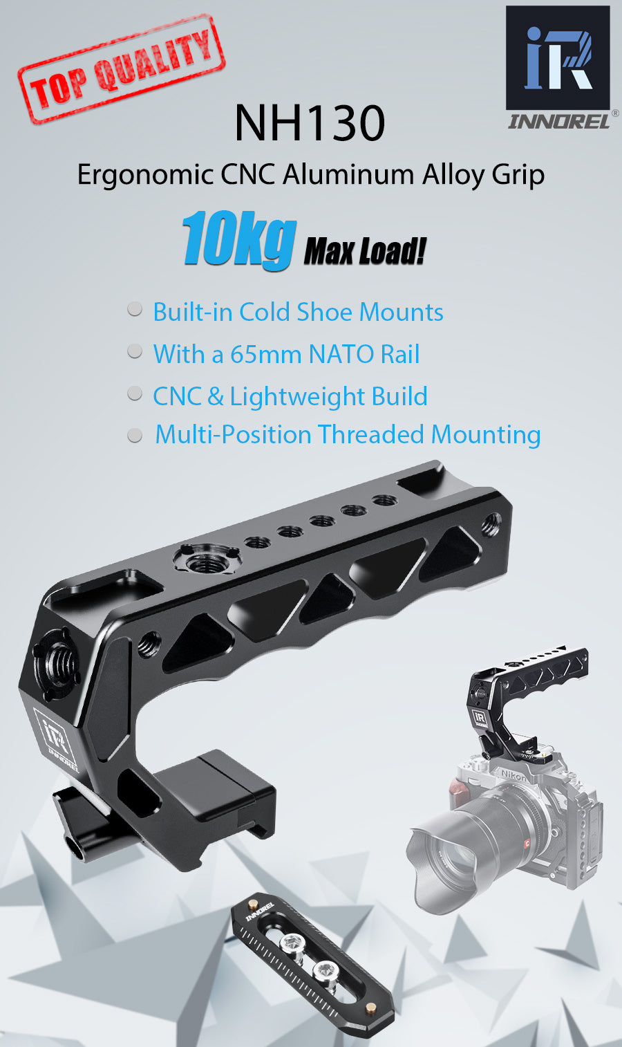 INNOREL NH130 Top Handle and NATO Rail Kit