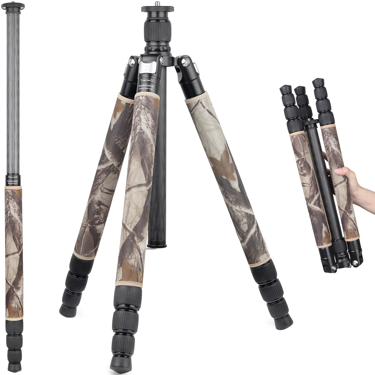 Carbon Fiber Camera Tripod Monopod INNOREL RT75CM