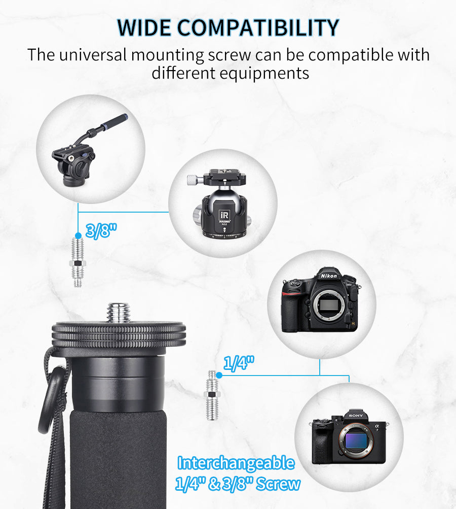 5-Section Aluminum Alloy Monopod INNOREL RM285A/RM325A