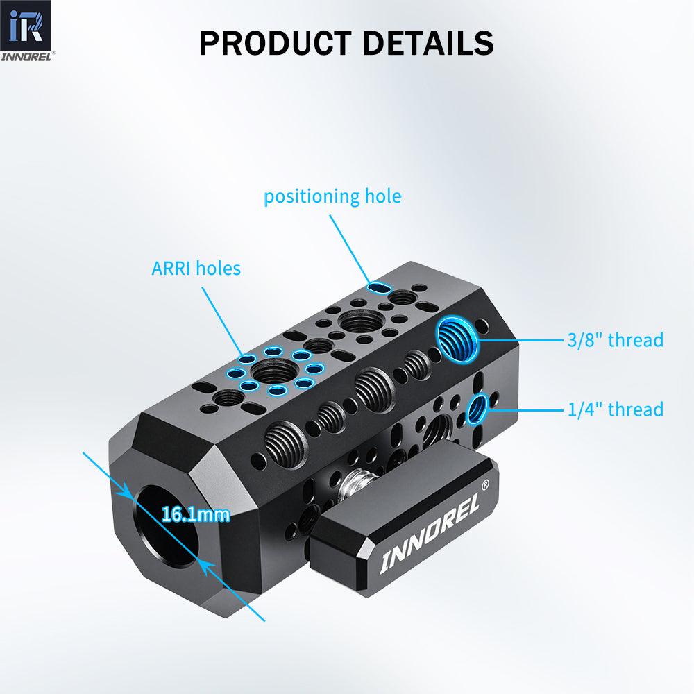 INNOREL TA90 Lights Stand Tripod Hexagon Adapter for Expand Interface