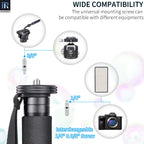 INNOREL RM255C Professional Carbon Fiber Monopod for Canon Nikon Sony DSLR Camera Video Camcorder 5-Section Photography Bracket