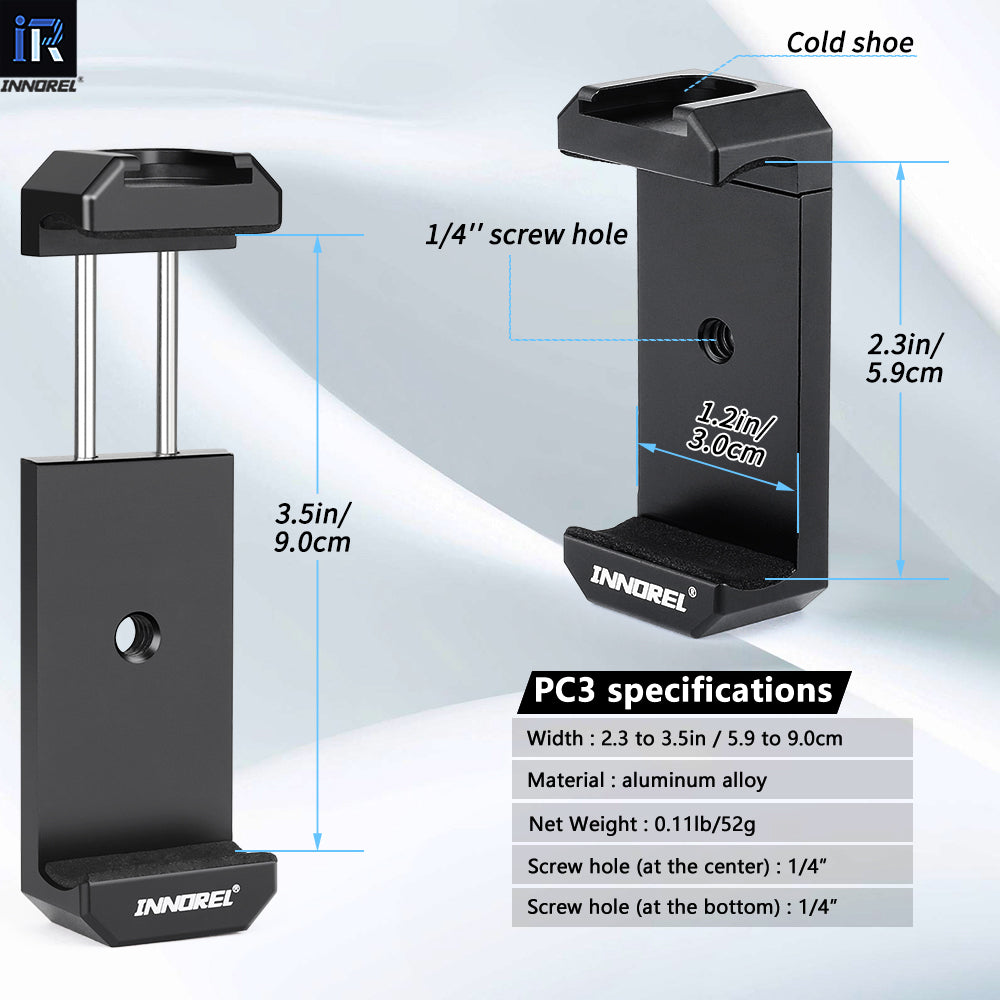 INNOREL M2 Articulating Magic Arm with 1/4"-20 Screw with Retractable Pins for Camera Display Screen Fill Light Max Load 5.5kg