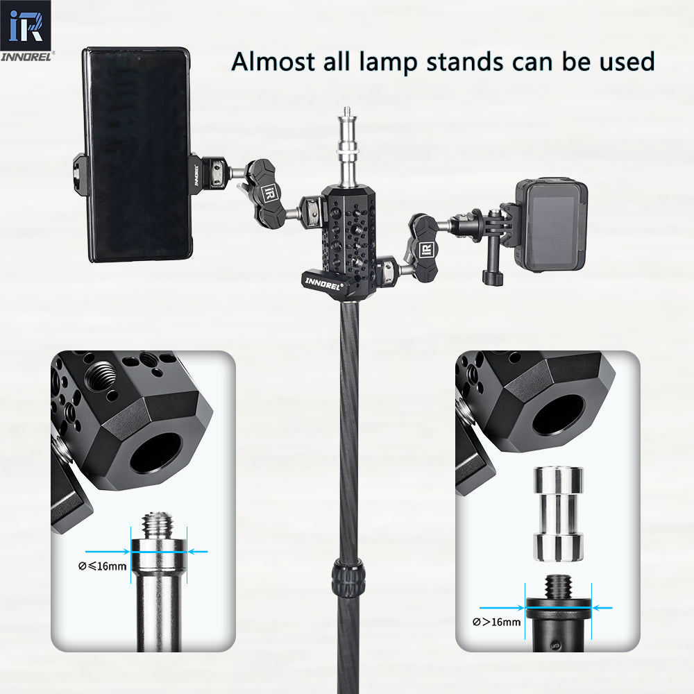 INNOREL TA90 Lights Stand Tripod Hexagon Adapter for Expand Interface