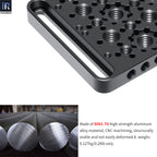 Multi-Functional Cheese Plate INNOREL CP1107 11*7cm Switching Mounting Plate with Built-in ARRI Locating Holes for Camera Tripod