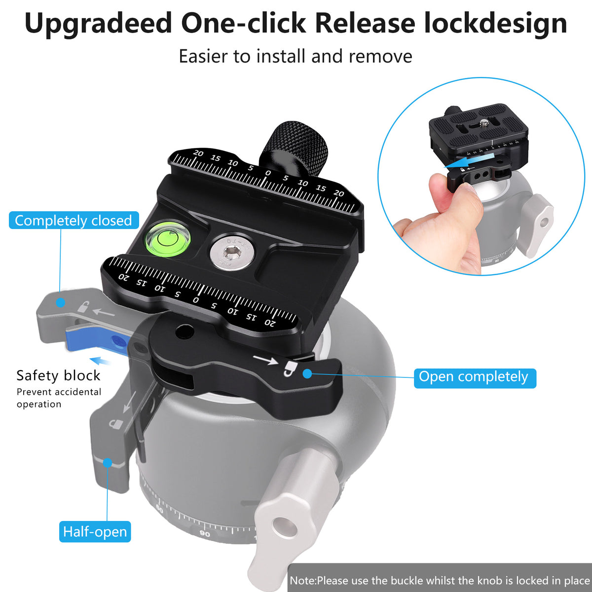 INNOREL CF55 Arca-Swiss Lever Clamp Quick Release Clamp Adapter