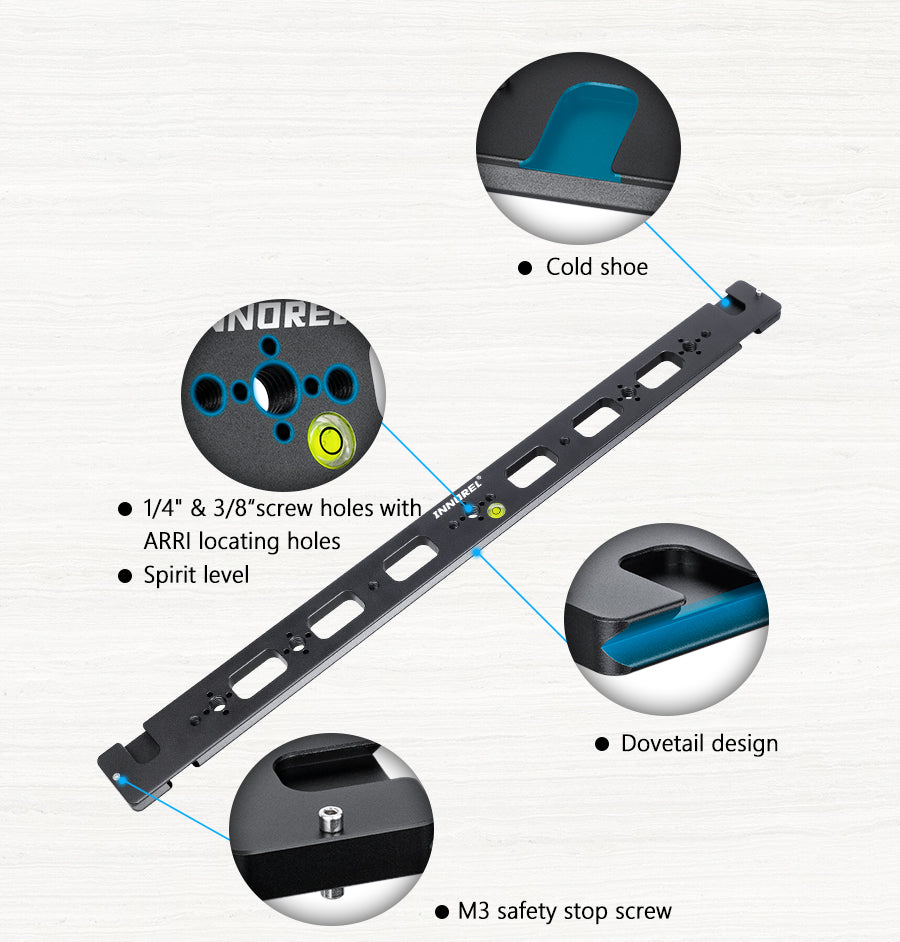 RS50 500mm Multi-Purpose Dual Dovetail Long Quick Release