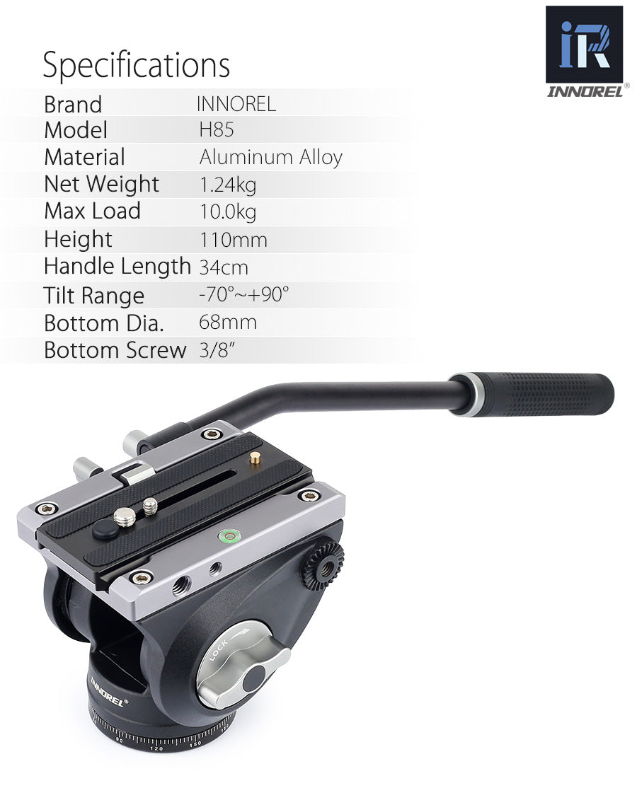 CNC Technology Video Fluid Head INNOREL H85