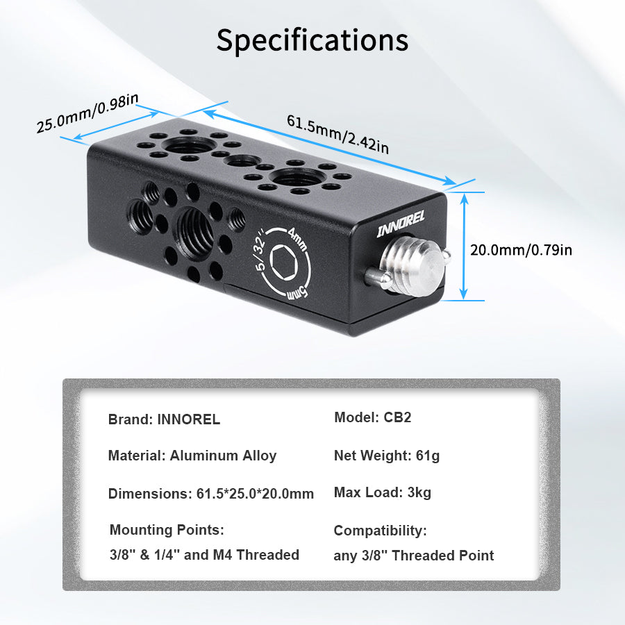 Multi-Function Cheese Grip Extension Bar INNOREL CB2