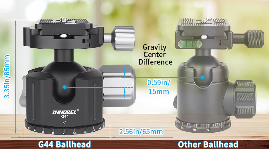 G54/G44/G36 Low Center Gravity Panoramic Ball Head