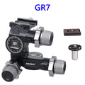 GR7 CNC Aluminum Alloy High Precision 3 Way Geared Tripod Head