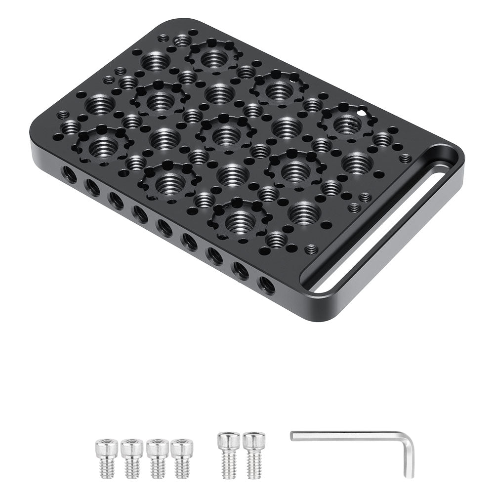 Multi-Functional Cheese Plate INNOREL CP1107 11*7cm Switching Mounting Plate with Built-in ARRI Locating Holes for Camera Tripod