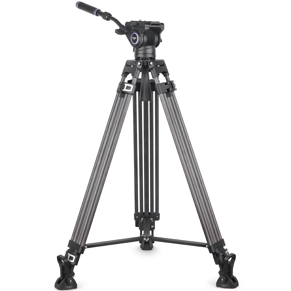 VF80C Professional Carbon Fiber Video Tripod