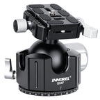 INNOREL G44F/G54F Quick Locking Low Profile Tripod Ball Head, Fast Lever Release, Panoramic CNC Metal Arca Swiss, DSLR Camcorder