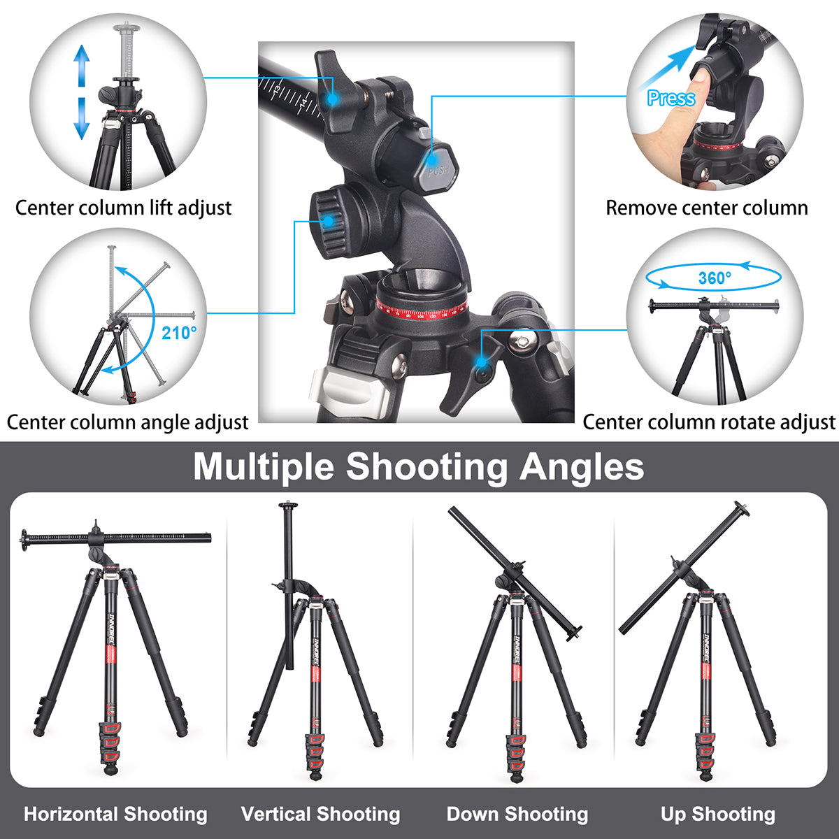 Aluminum Alloy Horizontal Tripod INNOREL YT284A