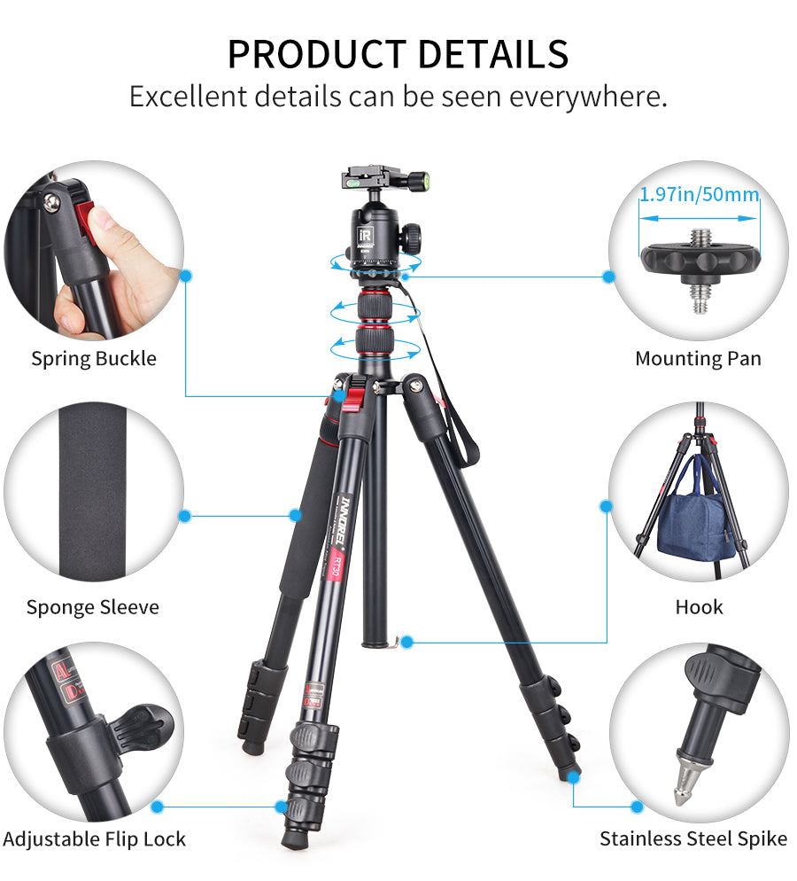 Professional Camera Tripod High Monopod-INNOREL RT30