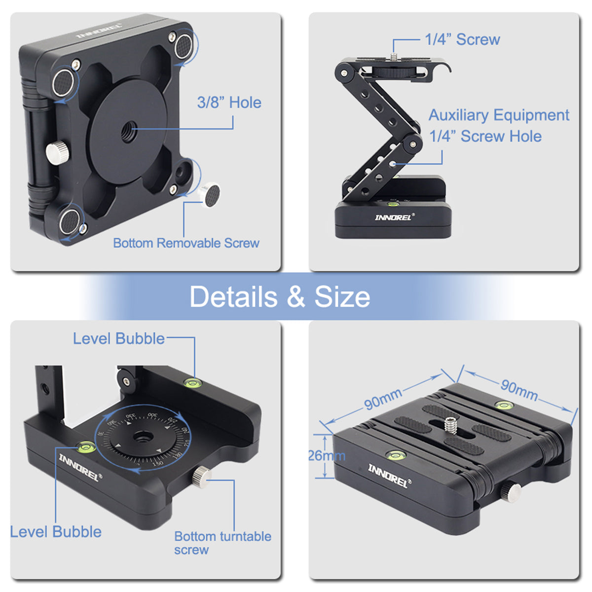 Z-Flex Tilt Tripod Head INNOREL MH5