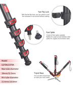 Clearance sale U270A Aluminum Alloy Monopod 5-Section Leg （Delivery only to DE, AT, BE, DK, LU, NL）