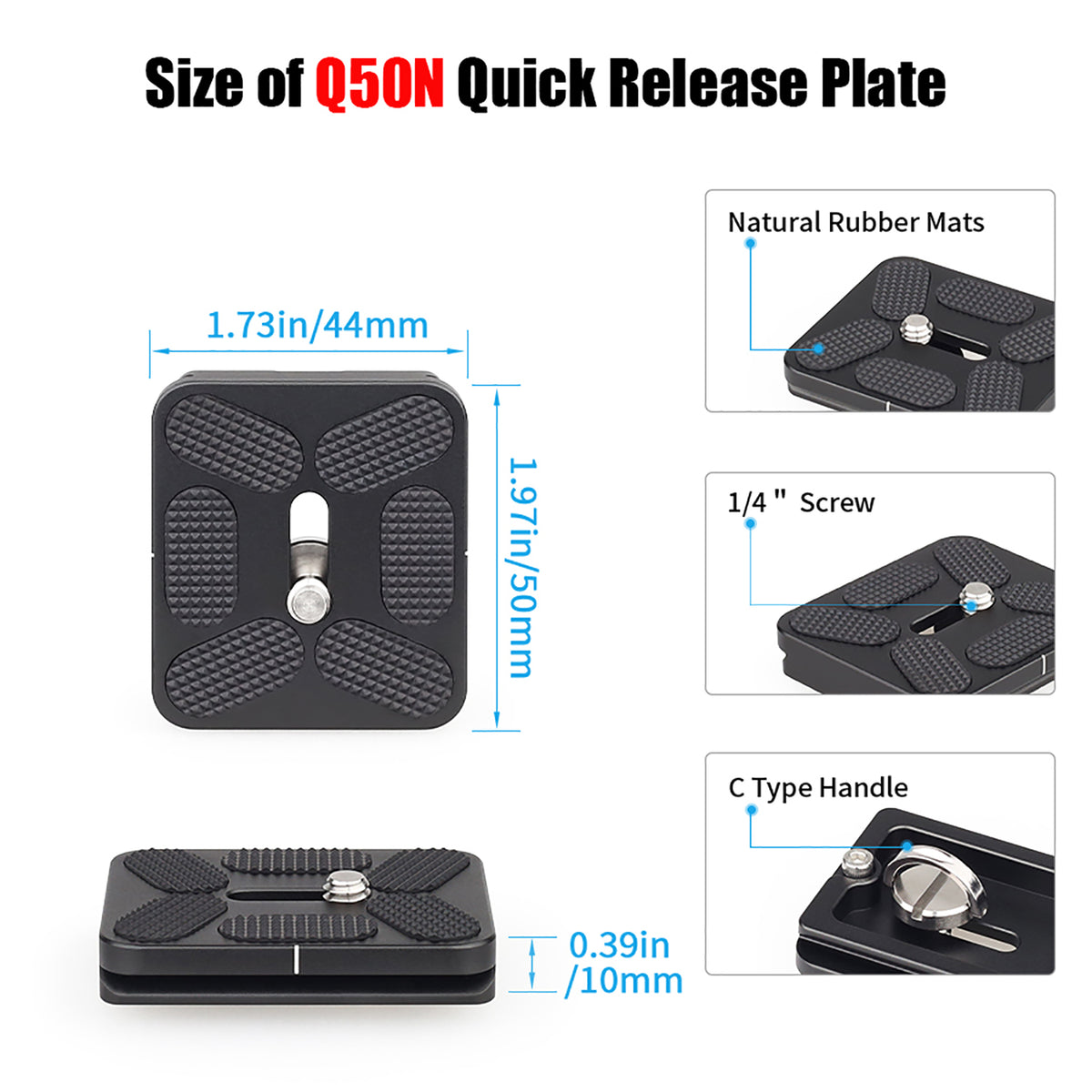 INNOREL Q50N/Q60N/Q70N Universal Quick Release Plate