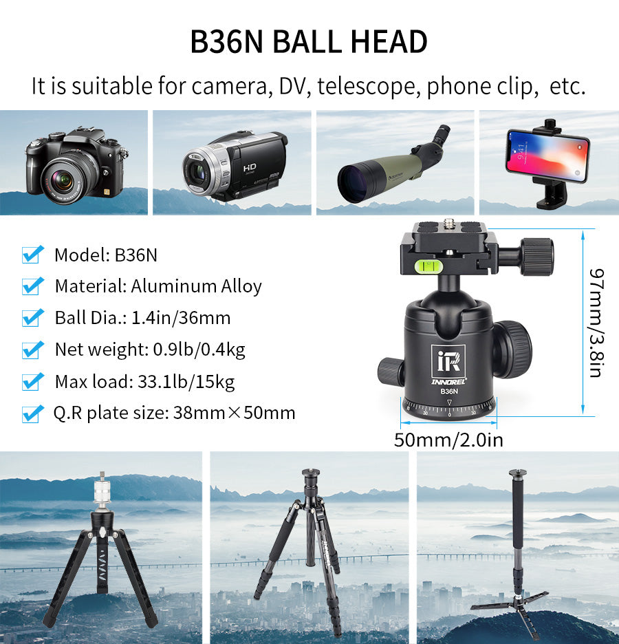 Professional Camera Tripod High Monopod-INNOREL RT30