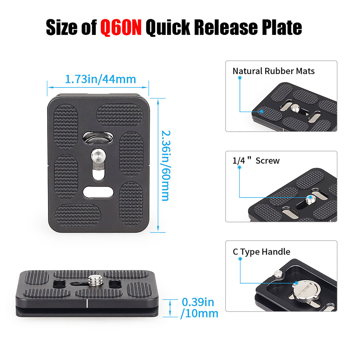 INNOREL Q50N/Q60N/Q70N Universal Quick Release Plate