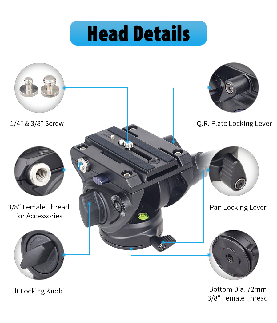 INNOREL VT80 Professional Video Tripod Kit