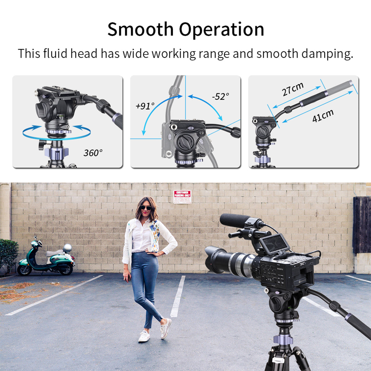Compact Carbon Fiber Video Tripod INNOREL MT70C